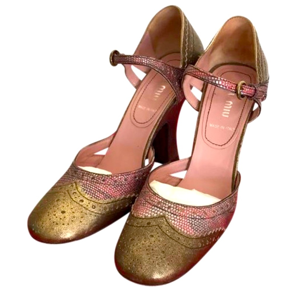 Miu Miu Chunky High Heels